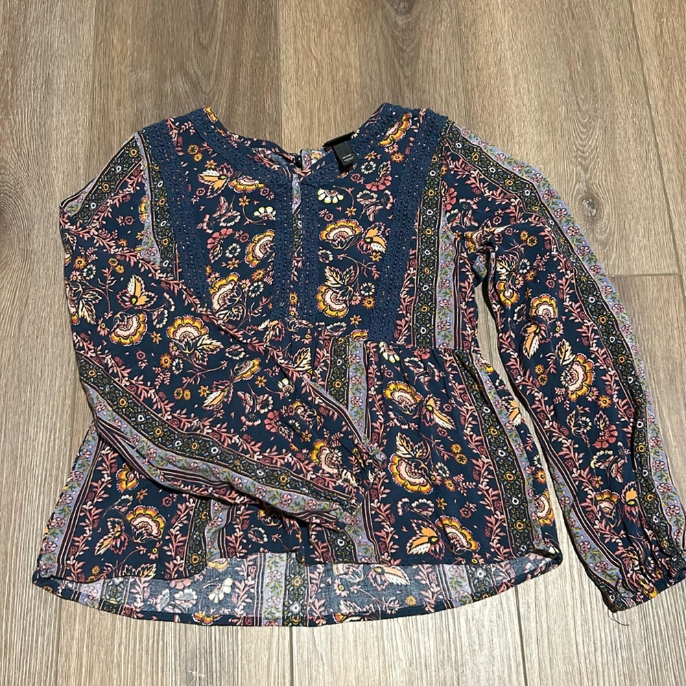 Long sleeve 7/8 girls top